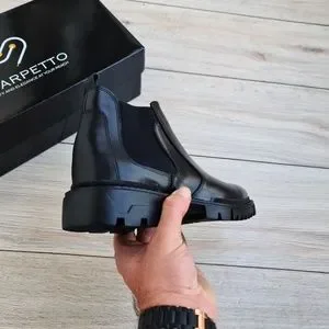 Scarpetto | Shoes | Gherardo Black Mens Genuine Leather  display picture 2
